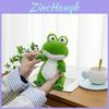 Frog Plush Toy Keychain With Super Soft Short Plush For Backpack Decor And Gift