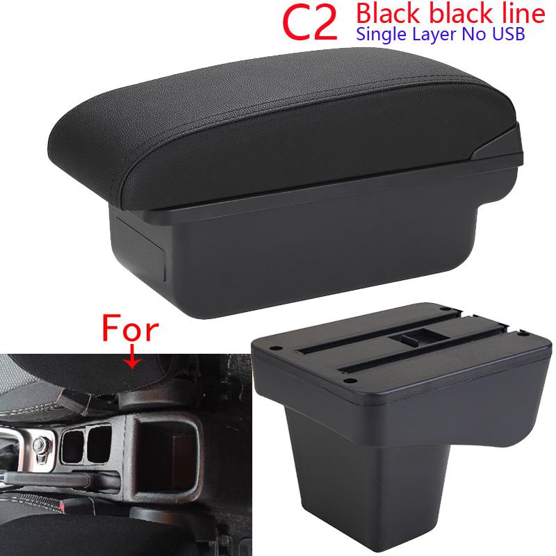 For Suzuki Vitara Armrest Box Central Store Content Storage Arm Rest Car Modification Accessories Interior Retractable Leathe