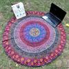 Round Tapestry Beach Towel Luxury Round Blanket Bohemian Wall Hanging Round Towel Tapestry Yoga Mats Tapestry Indian Mandala Tapestry