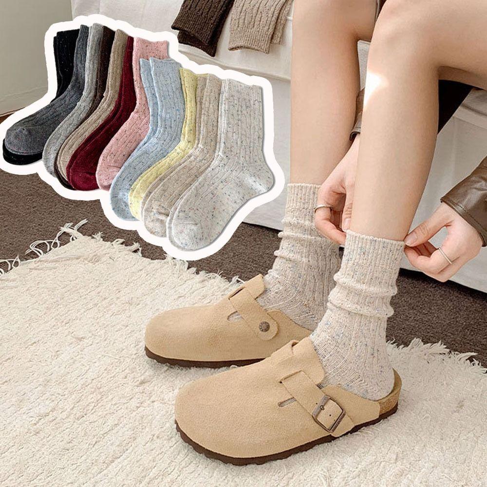 Comfortable Warm Winter Socks Thick Crew Socks Trendy Women's Wool Socks Autumn Season