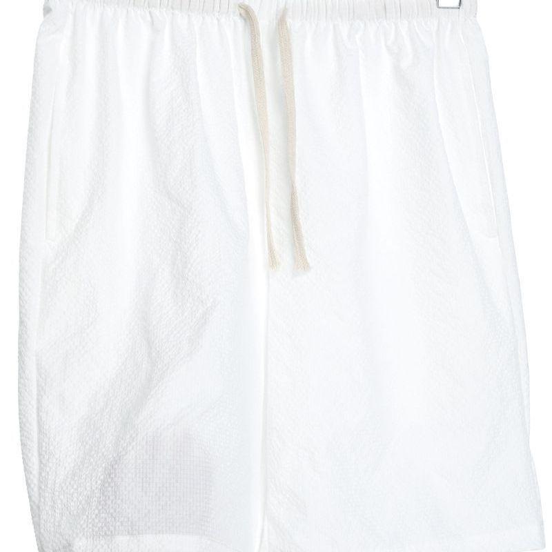 Men s All Match Relaxed Fit Elastic Waist Shorts With Side Pockets S белый
