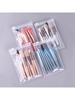 8pc Makeup brush set, Macaron brush portable concealer makeup brush, beauty tool powder blusher brush