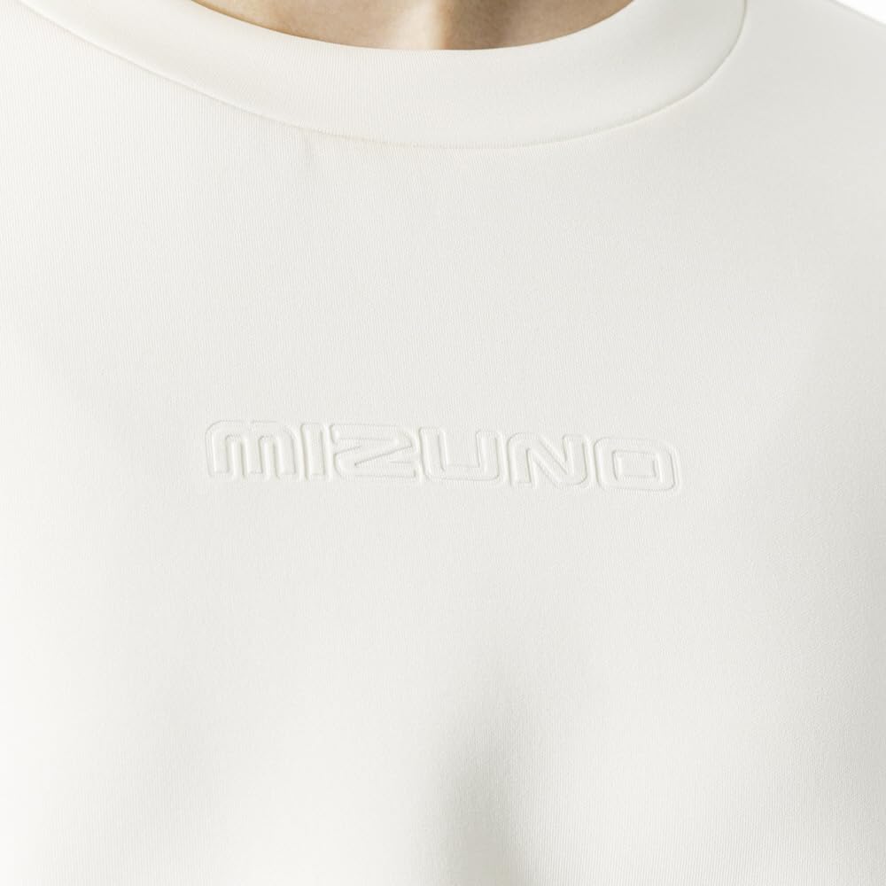 Mizuno Snow White Heather Stretch Crew Neck Training Sweatshirt Women's (32MCA332)
