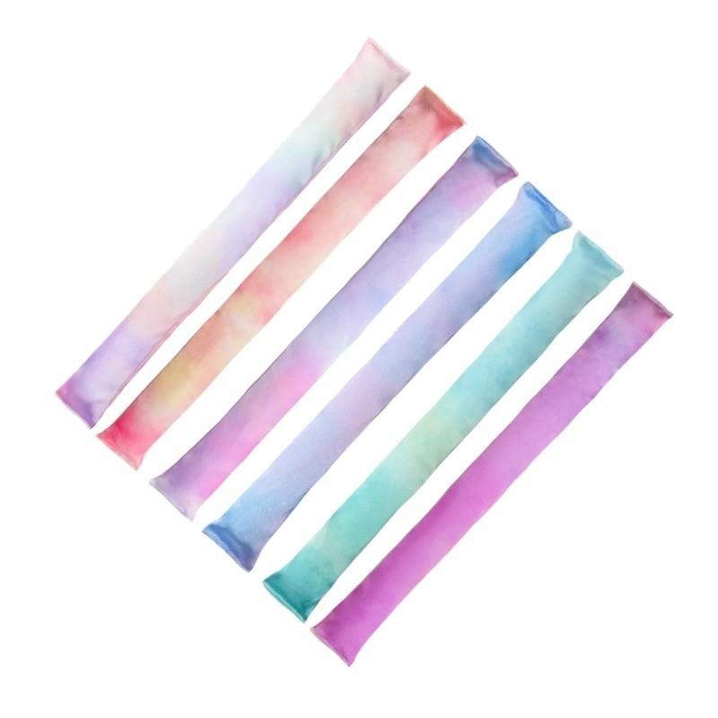 

6 шт./набор цветных нетермических щипцов для завивки волос набор из 6 шт. в коробке резиновая проволока спящие ленивые волосы завивка волос инструменты bag