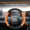 Suitable for k111 Breathable Leather Matte Carbon Fiber Texture Steering Wheel Cover Suitable for Civic Fit 8Th Gen 8 City Accord 9 10 111k