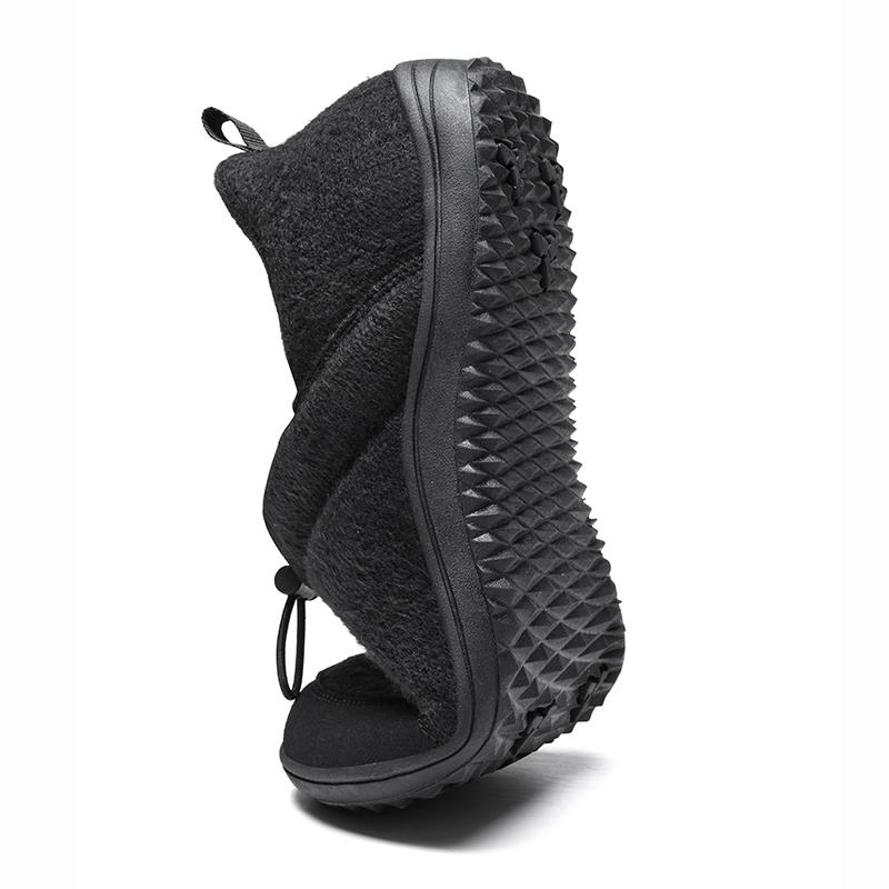 Couple's Winter Cotton Shoes Plush Warm Indoor Walking Shoes Elastic Flats Winter Warm Casual Shoes Anti-slip Soft Sole