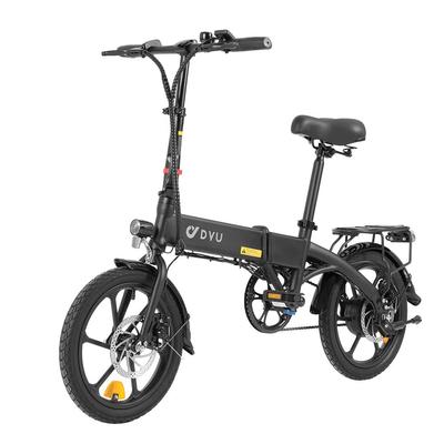 DYU A1F Pro Electric Bike 250W Folding Electric Bicycle 36V 7.5AH Lithium Battery Max Speed 25km/h 16 Inch Mini Assist Ebike