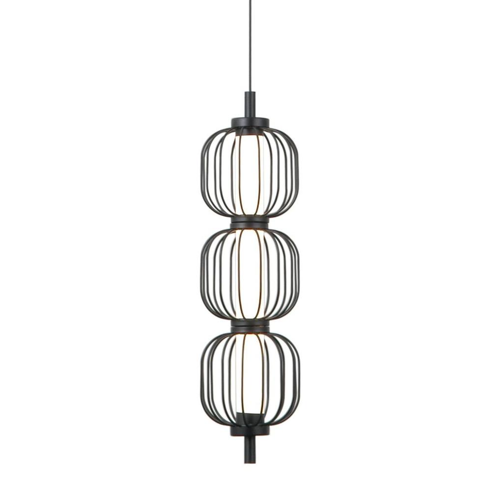 Lampa wisząca LED 12W PEDRO PND-34405-3V-BK Italux