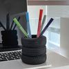 Creative Tire Shaped Pen Holder Decorative Pencil Storage Rack  Stationery Accessories