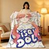 Anime M-My Dress Up Darling Throw High-Density Short Plush Blanket Soft Skin-Friendly for Sofa Nap Air-Conditioned Room