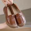 Shoes spring soft sole non-slip not tired feet comfortable medium flat bottom shallow mouth leather shoes