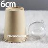 1/12PCS Christmas Hollow Balls Plastic Transparent DIY Ball Fillable Bauble Xmas Tree Hanging Ornaments Home Party Decor Gifts