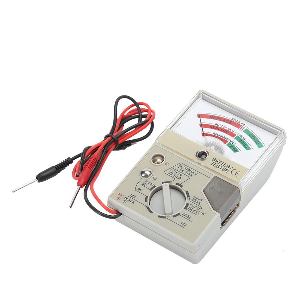 White Portable Watch Repairing Tool Plastic Electric Voltage Tester  Voltage Checking