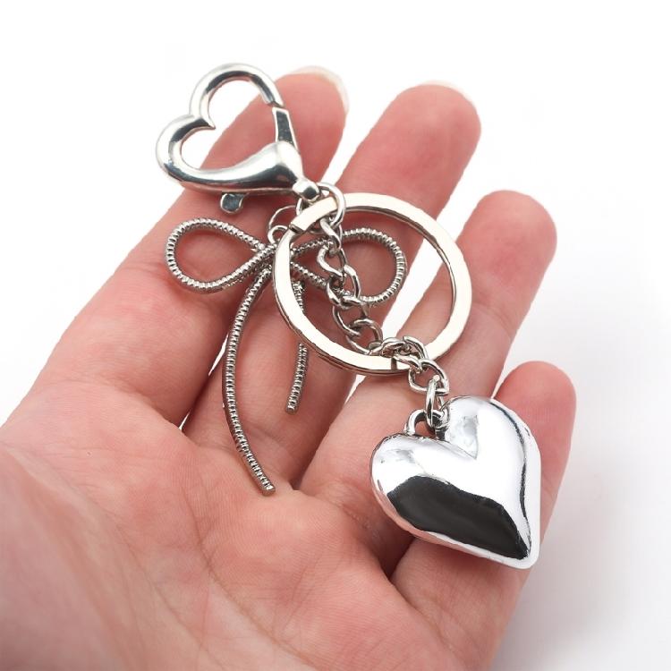 Aesthetic Keychains Purse Handbag Backpack Bag Pendant Charms Heart Bows Keychains Charms Car Keyring for Women Girls