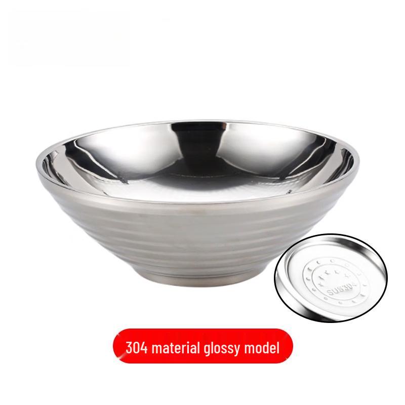 Thickened Double-Layer Stainless Steel Noodle Bowl