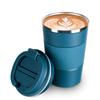 COLOCUP Coffee Cup, Stainless Steel Mug, Insulated, Double-Walled, Vacuum Insulated, for Direct Drinking, Portable Tumbler (Blue, 380ml)