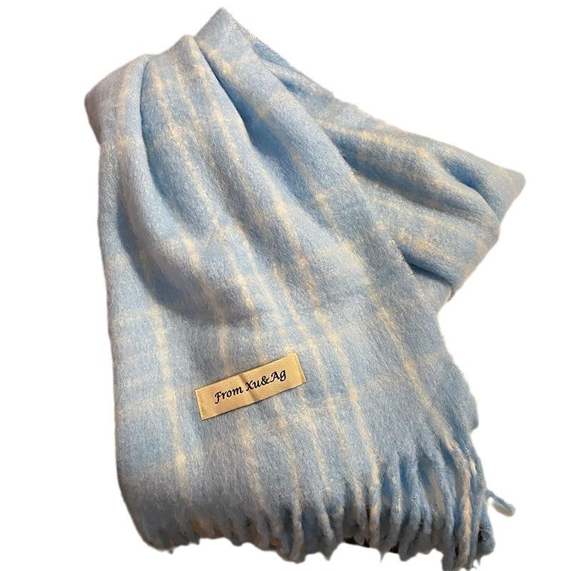 Korean Atmosphere Imitation Cashmere Tassel Scarf Women's New Autumn and Winter Warm and High End Versatile Scarf
