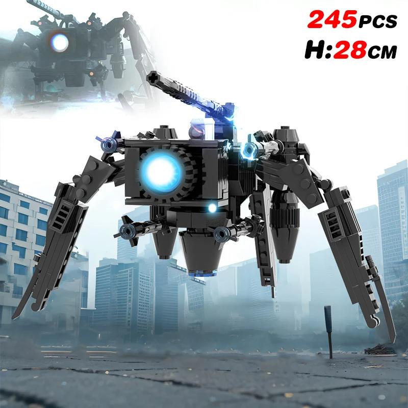 New Skibidi Toileted Giant Titan TVman Upgrade Speakerman Building Blocks Animation Figure Model Toys for Kid Ideas Gifts Easter