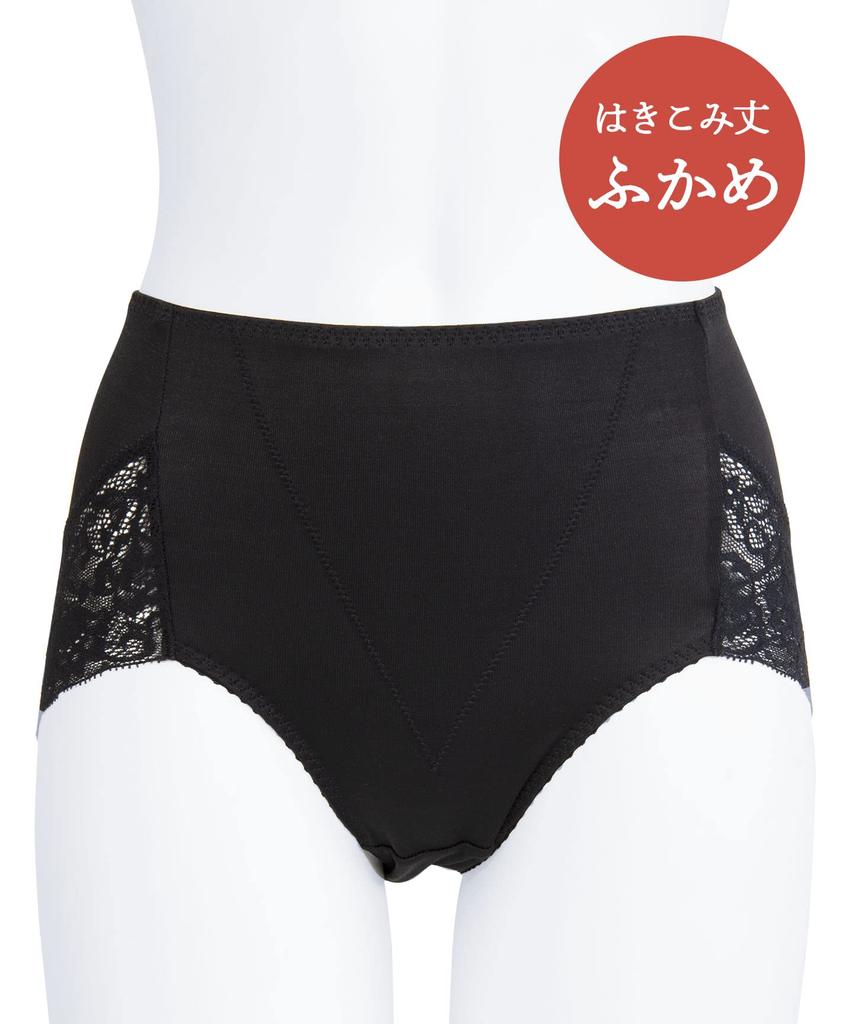 Cinnamon Size Tummy Moderate Cotton Blend Material Deep Can Be Worn Alone Wing/Wacoal Women's Pants, KJ4210, Brown, M, Shapewear, Buttocks, Control,