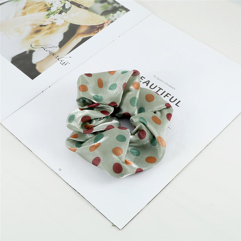 60 Styles Women Girls Satin Scrunchie Candy Color Hair Ties Rope Elastic Fashion Hair Bands Vintage Simple Hair Accessories Gift