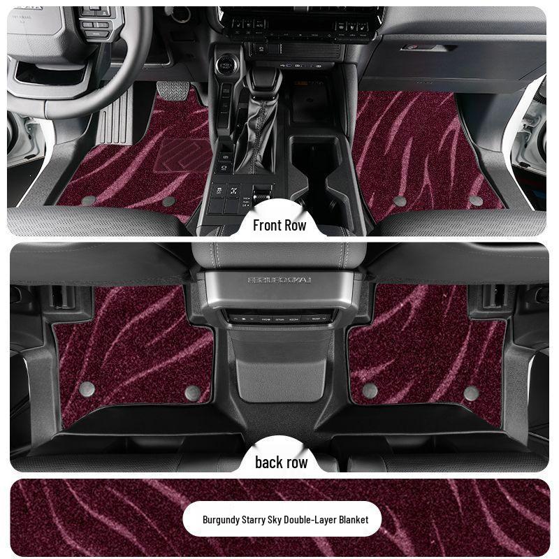 Toyota Prado TPE Floor Mats (2010-2025 Models) - Full Coverage, Car Interior Accessories