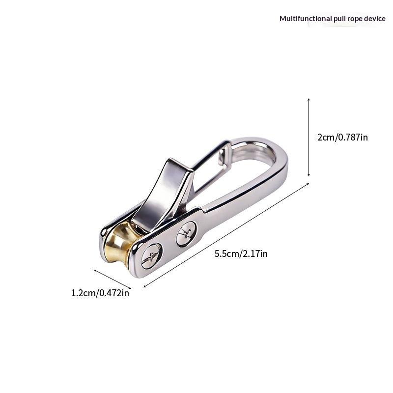 Heavy Duty Rope Tightening Tool with Non-Slip Roller Durable Rope Tensioner for Camping Hiking Tent Guyline Setup