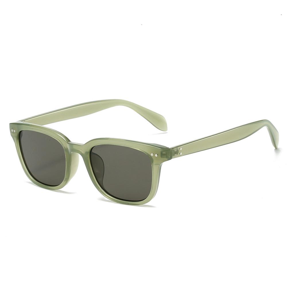  Fashion Square Rivets Men Sunglasses Shades UV400 Retro Women Jelly Color Sun Glasses