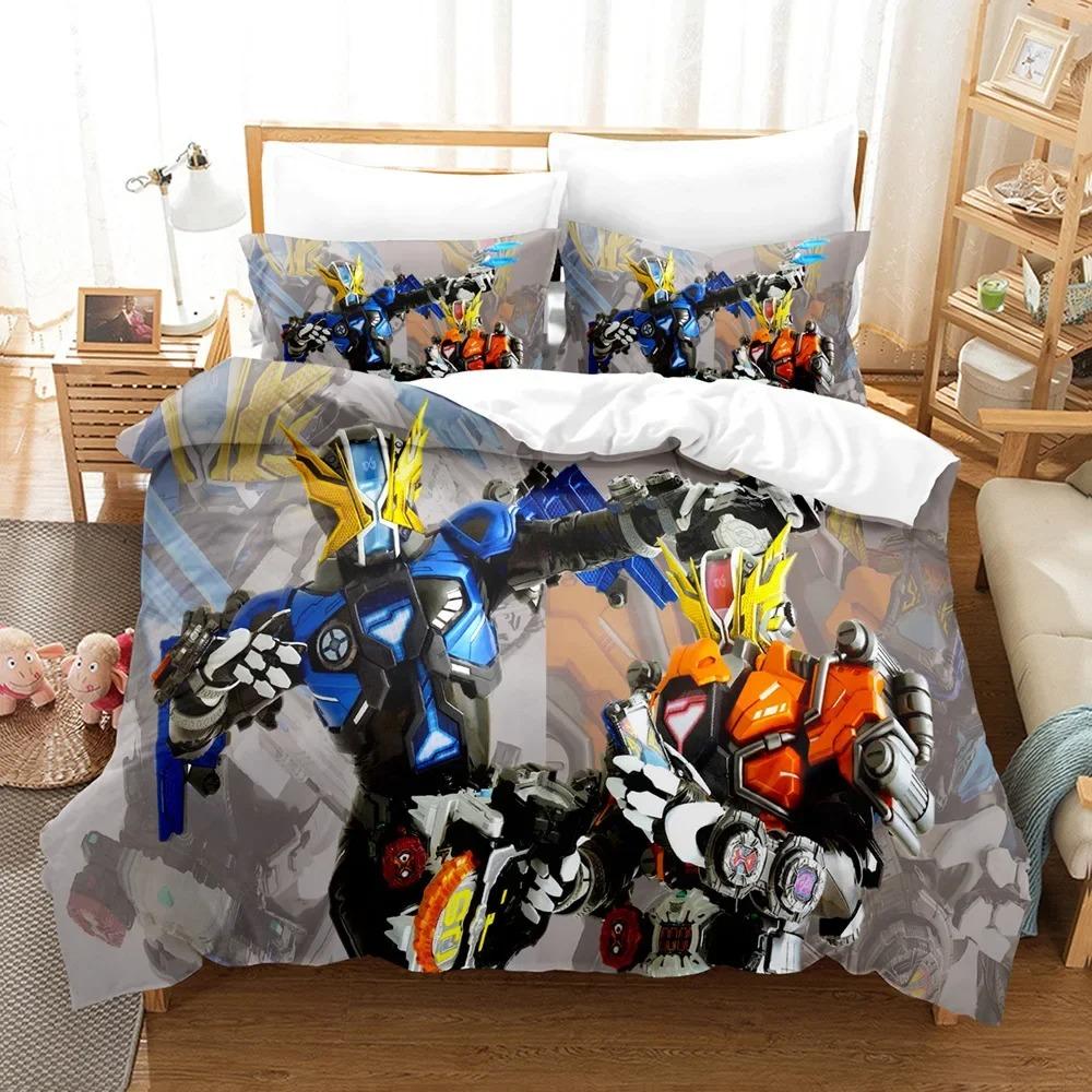 Kamen Rider Sängkläder Påslakan Örngott bekvämt Täcke Sängklädesset King Size Sängklädesset Hemtextil