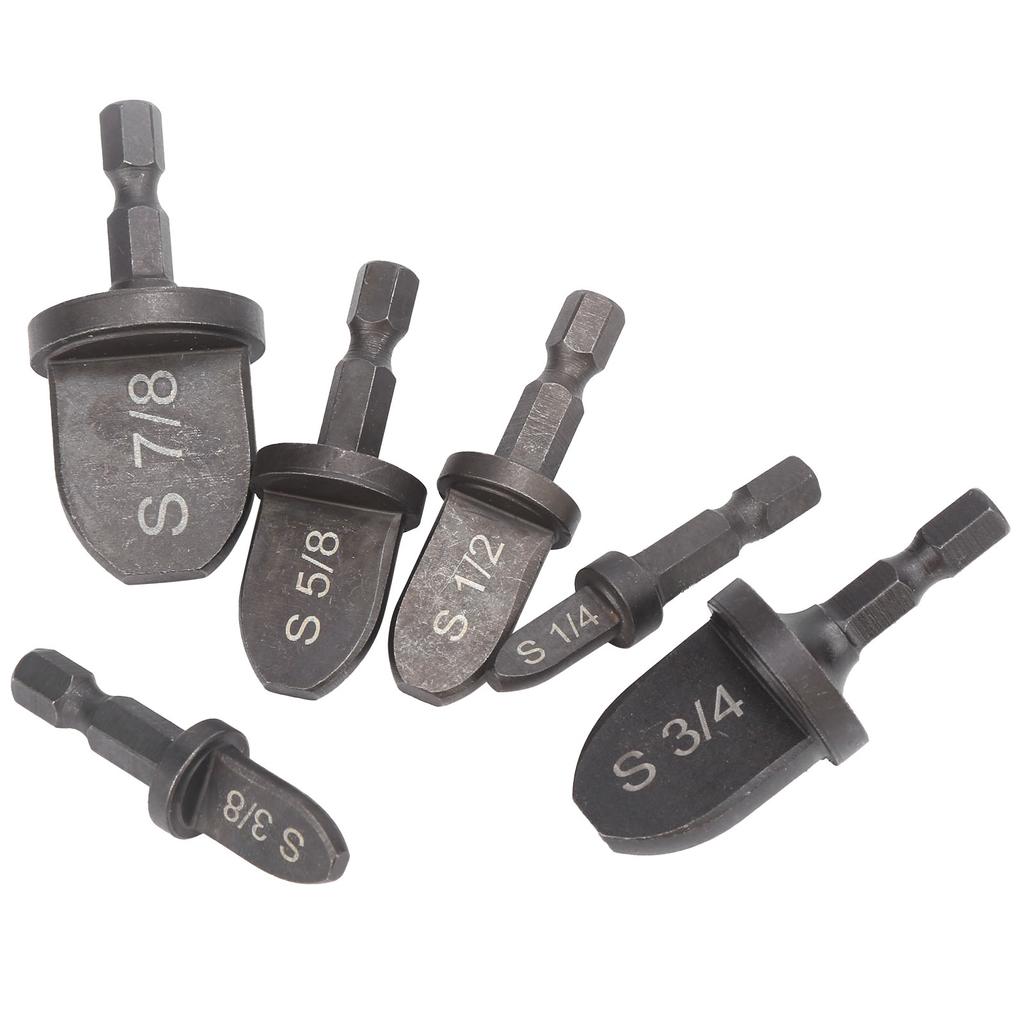 6Pcs Tubo Expansor Rolamento Aço Hex Alça Ar Condicionado Tubo De Cobre Conjunto De Ferramentas De Estampagem