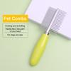 Pet Comb Double Row Design Pet Grooming Brush Gentle Cats Dogs Hair Removal Cleaning Comb Pet Supplies
