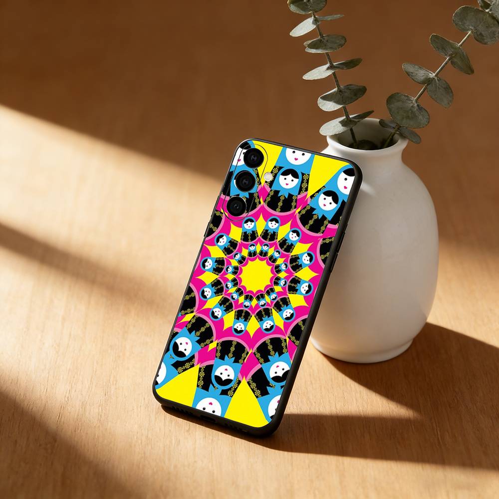 Russian Dolls Matryoshka Phone Case For Samsung Galaxy A91,80,73,72 ,71,53,52,32 ,31,22,21s,20,Soft Black Case