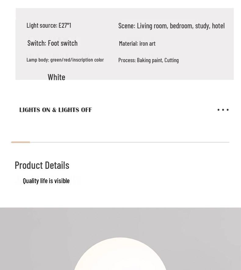 Luxury Minimalist Cream Floor Lamp for Living Room and Bedroom