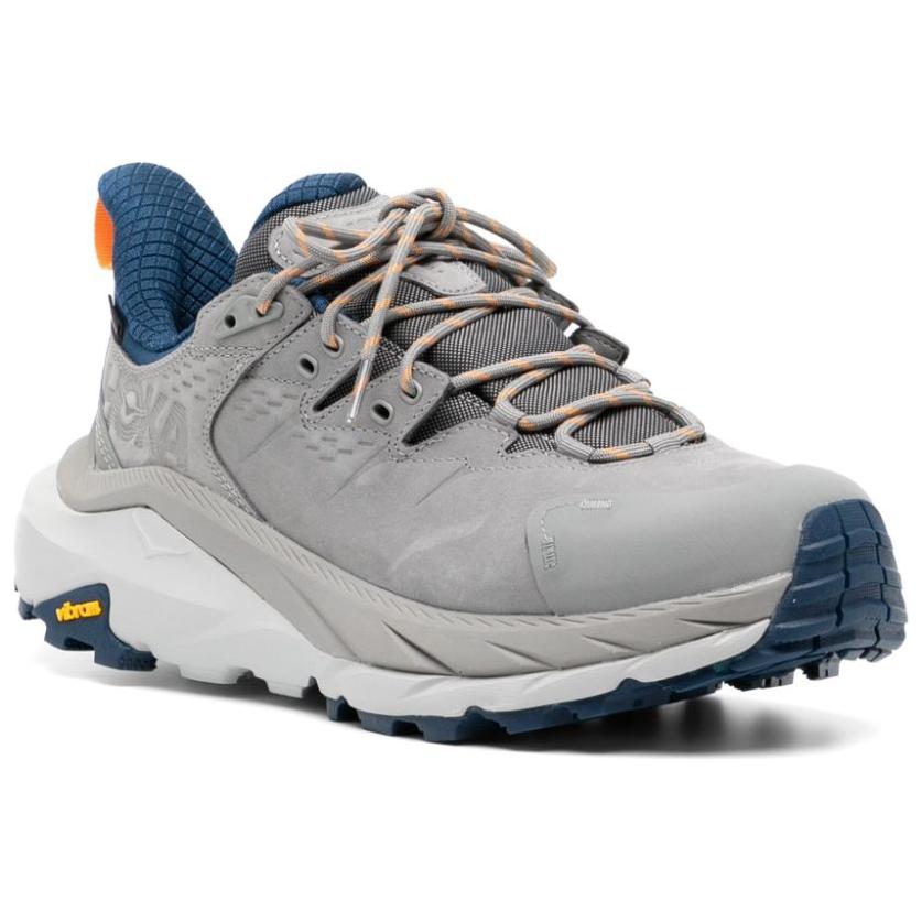 HOKA One One Kaha 2 Low GTX Comfortable Slip-Resistant Durable Hiking Shoes Men Hiking Shoes Gray 1123190F-GLCT