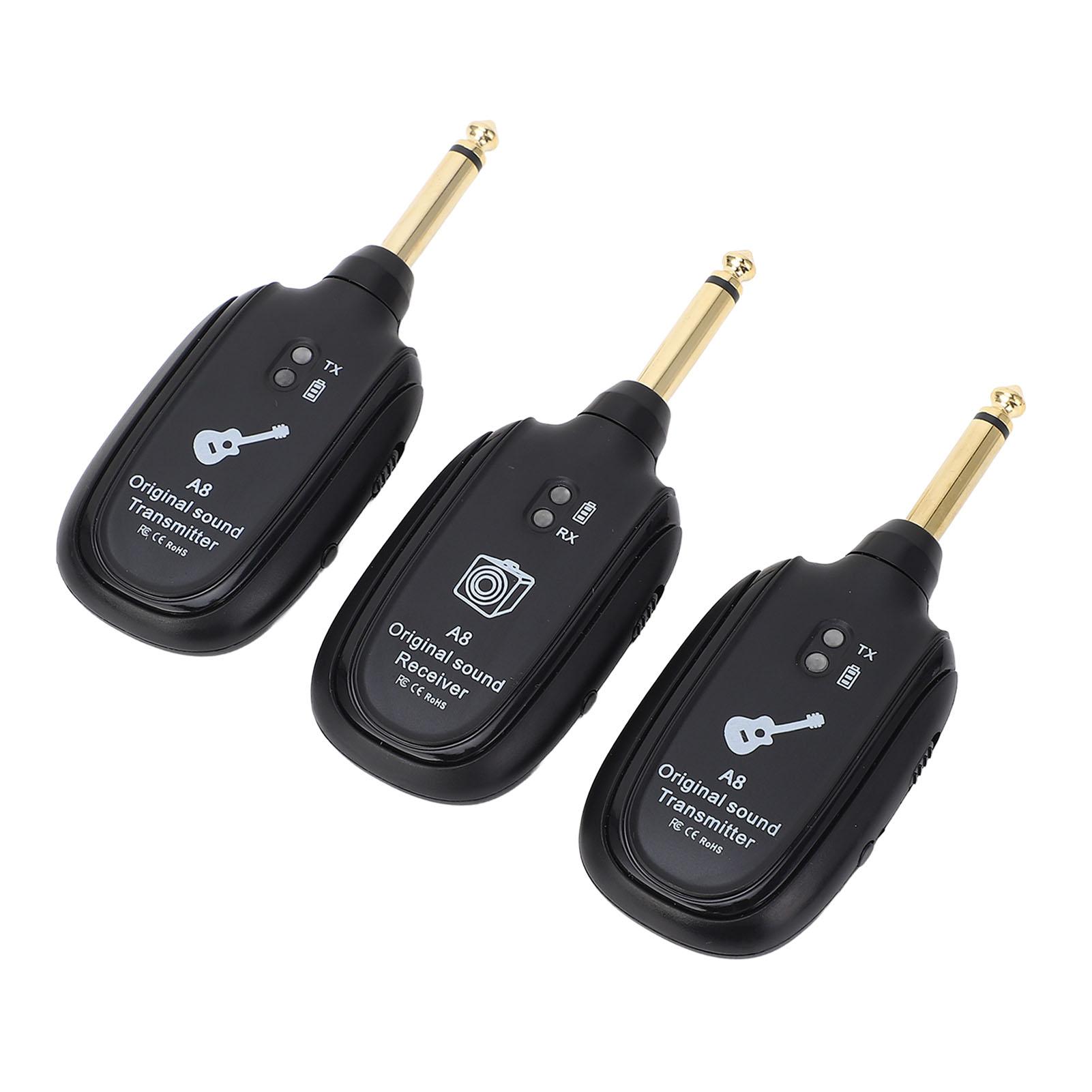 

Беспроводная гитарная система 2,4 ГГц 6,35 мм штекер беспроводной гитарный передатчик приемник для баса