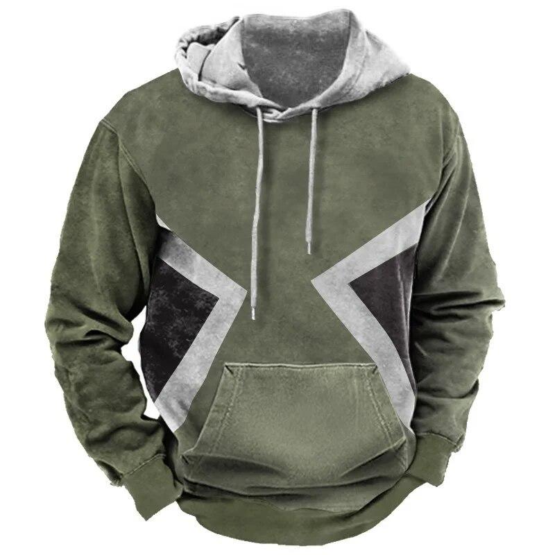 Fashion Sweatshirts Men Hoodies Men's With Elk And Yak Graphic 3D Printed New Autumn Oversized Pullover Polyester Fiber Clothing