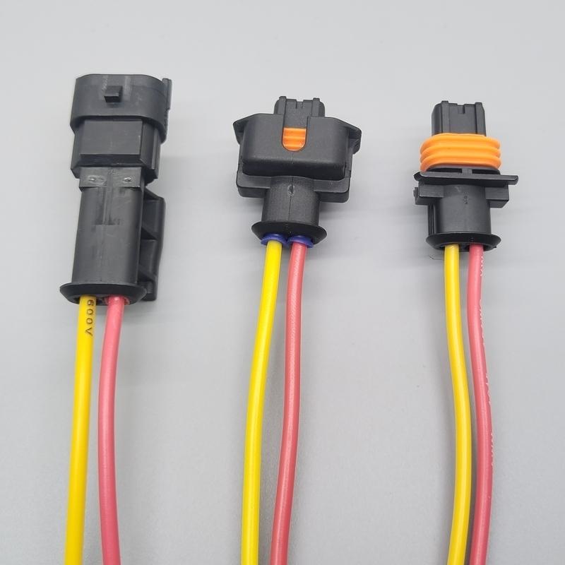 shhworldsea 2pin 3.5mm Fuel Injector Plug 1928403698 Automotive Male and Female Waterproof Connector 936059-1