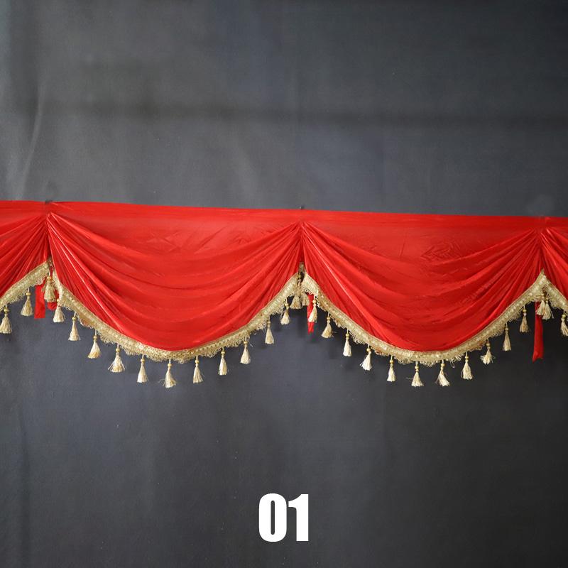3M Wedding Background Curtain Swag Xmas Event Party Valance Curtain Drape Panel Wedding Backdrop Stage Background Decor