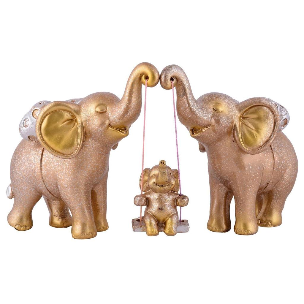 Elephant showpiece for Home & Office décor (Golden)