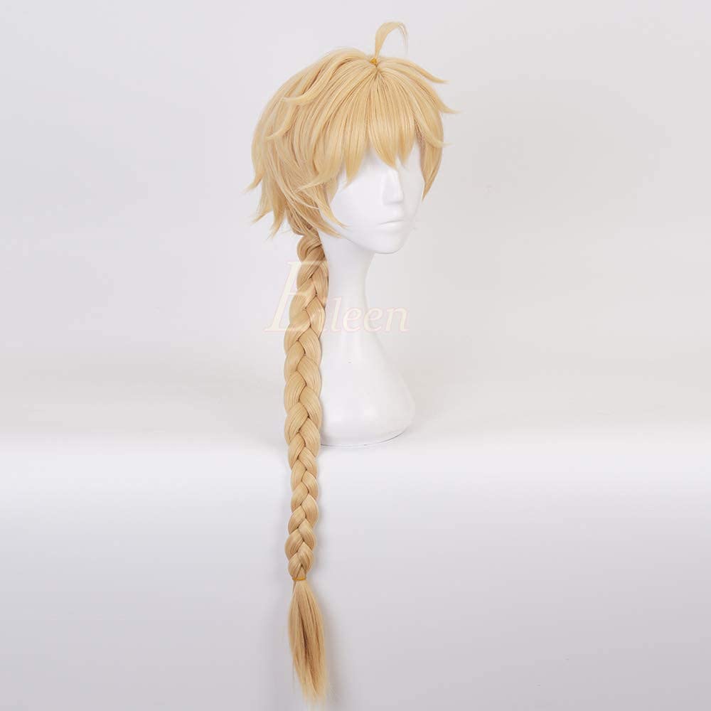 Eileen Genshin Impact Cosplay Protagonist Sky Wig Costume with Wig and Net
