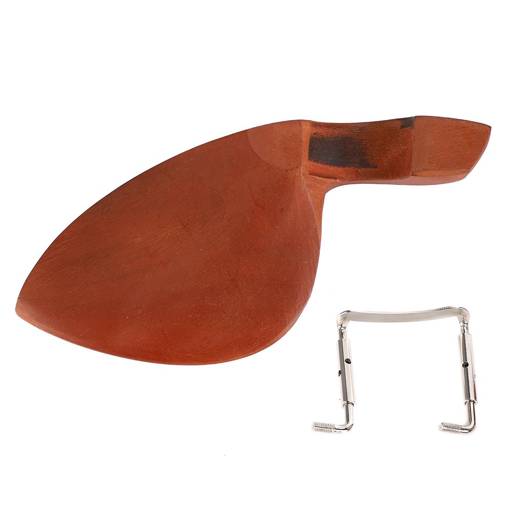 Violin Chinrest Bracket Wood Metal Holder Musical Instrument Accessories for 34 44