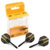 CUESOUL AK5 Integrated Flights, Standard Shape Flights, Black Base + Gold Black Pattern, Set of 3 (CSAK-51X-5)