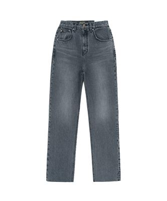 Pillogeulaem Washed Black Wide Denim Pants
