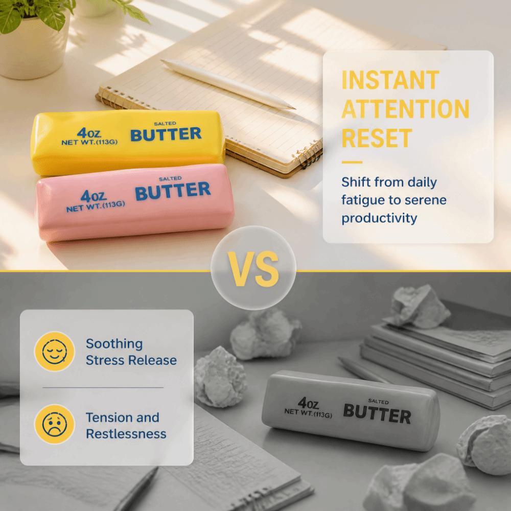 Plastik Butterstange Quetschspielzeug Kein Rückprall Butterstange Kneifen für Kinder Erwachsene