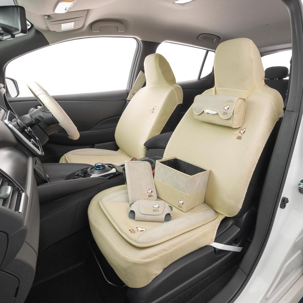 BONFORM Snoopy Elegance Steering Wheel Size Cover, S36.5-37.9cm, 370x370x40mm, Color Black, 6948-01BK
