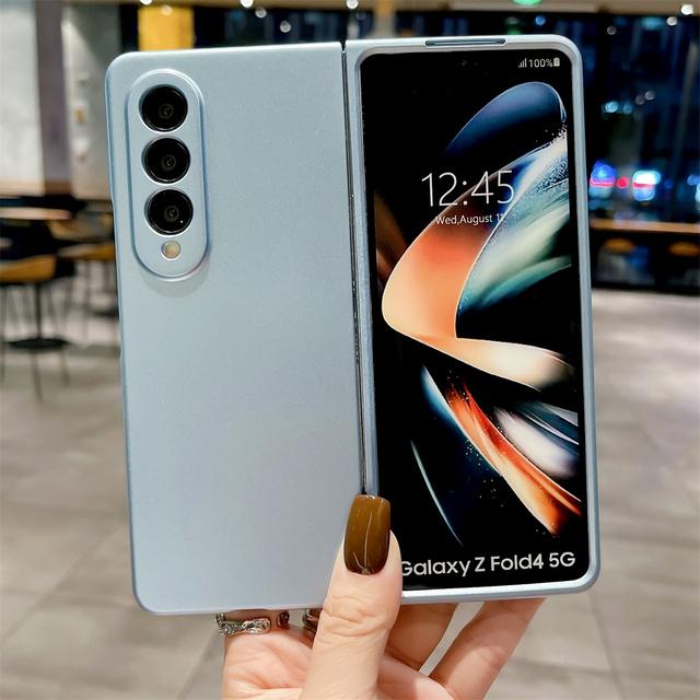 Solid Color Shockproof Phone Case For Samsung Z Fold 4 3 2 Flip 3 4 5g Zfold4 Zfold3 Zflip3 Zflip4 Zfold2 Protection Back Cover