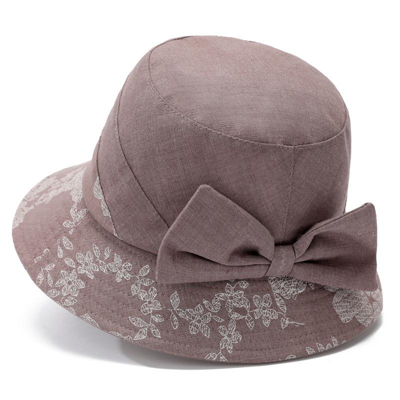 Hat women spring summer sun protection visor cloth hat spring autumn grandma thin basin hat bucket hat