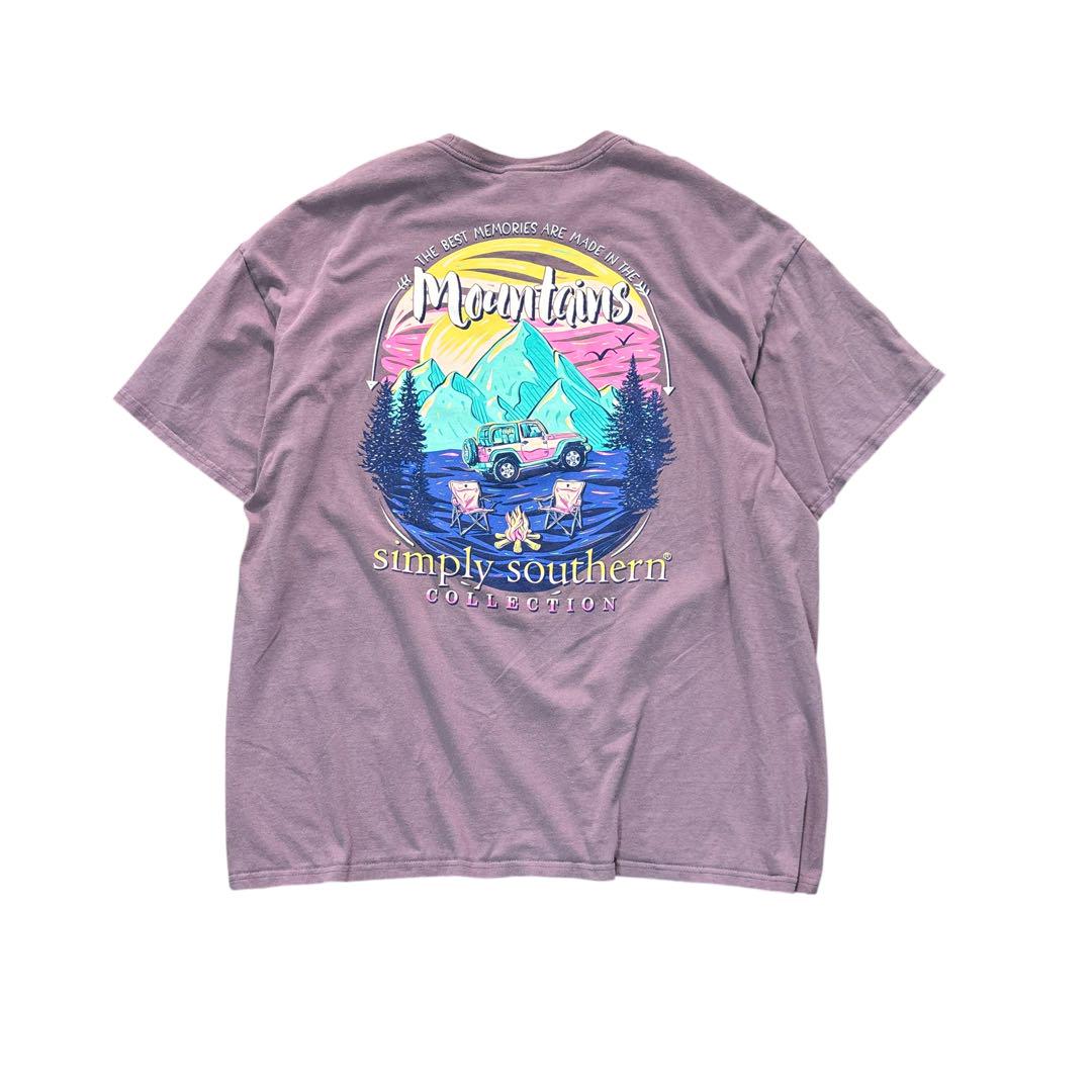 

[USED] 7TSM3 simply southern back print T-shirt, vintage