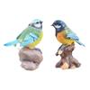 Vintage Miniature Bird Figurine Resin Small Animal Model Bird Statue  Home Balcony Decoration