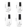 5/10/12/15Ml Empty Clear Glass Nail Polish Bottles With Brush Cap Refillable Containers For Nail Art Lip Golss Liquid Sample