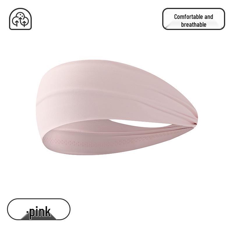 Unisex Sweat-Absorbing Embroidered Headband for Sports, Running, Fitness, and Yoga